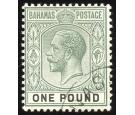 SG89. 1912 £1 Dull green and black. Exceptionally fine used...