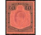 SG81. 1908 £1 Purple and black/red. Brilliant fresh mint...