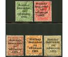 SG47-51. 1922 Set of 5. Superb used...