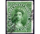 SG12. 1857 7 1/2d Yellow-green. Superb used with beautiful colou