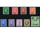 SG16-24. 1948 Set of 9. Brilliant fresh U/M mint...