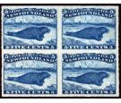 SG43. 1876 5c Blue. Choice brilliant fresh mint block of 4...