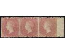 SG1a. 1861 1d Rose-red. 'Imperforate Between, Horizontal Pair'..