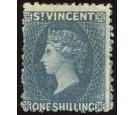 SG8. 1866 1/- Slate-grey. Very fine fresh mint...