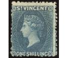 SG8. 1866 1/- Slate-grey. Very fine fresh mint...