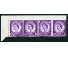 SG Spec.S70c. 1958 3d Deep lilac. "Imperf. between stamp and top