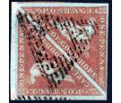 SG3. 1853 1d Brick-red. Superb fine used pair with excellent...