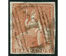 SG5. 1855 (4d) Brownish red. Superb used with excellent colour..