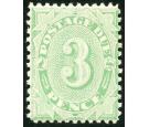 SG D48. 1908 3d Green. Brilliant fresh U/M mint...