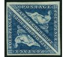 SG19. 1864 4d Deep blue. Superb fresh mint pair...