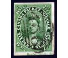 SG12. 1857 7 1/2d Yellow-green. Superb fine used with beautiful.