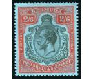 SG89h. 1930 2/6 Grey-black and pale orange-vermilion/grey-blue. 
