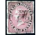 SG17. 1857 1/2d Deep rose. Superb fine used with 'TORONTO' c.d.s