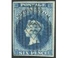 SG3. 1855 6d Deep blue. Superb fine used...