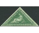 SG8b. 1859 1/- Deep dark green. Choice brilliant fresh mint...