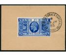 SG456a. 1935 2 1/2d Prussian blue. Brilliant fine used on piece.