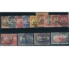 SG B1-B13. 1915 Set of 13. Superb fine used...