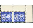 SG D19a. 1970 2d Ultramarine. 'Printed on Gummed Side'. U/M mint