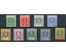 SG69-77. 1913 Set of 9. Very fine fresh mint...