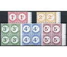 SG D1-D5. 1957 Set of 5 (Inc.SG.D4a). U/M mint blocks of four...