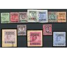 SG112-123. 1907 Set of 12. Superb fine used...