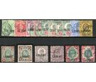 SG L1-L10. 1905 Set of 10 plus all shades and papers. Used...