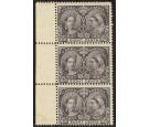 SG130. 1897 8c Slate-violet. U/M vertical strip of 3...