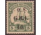 SG O2. 1915 1d. on 5pf. Green. Brilliant U/M mint...