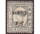 SG50a. 1892 6c on 16c Grey 'Surcharge Inverted'. Superb fresh mi