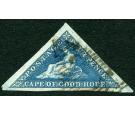 SG4. 1853 4d Deep blue on slightly blued paper. Superb fine used