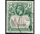 SG11a. 1924 1d Grey-black and deep blue-green. 'Broken Mainmast'