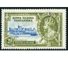 SG124h. 1935 20c Ligh blue and olive-green. 'Dot by Flagstaff'. 