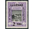 SG11b. 1917 2a on 1pi Black and violet. Perf. 13 1/2. Superb fre