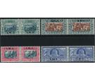 SG105-108. 1938 Set of 4. Superb fresh mint pairs...