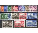 SG1-15a. 1957 Complete set of 18. Superb fine used...