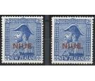 SG48-49. 1927-28 2/- Blue. Both Printings. Superb mint...