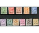 SG1-12. 1916 Set of 11. Superb fresh mint...