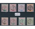 SG9-16. 1897 set of 8. Exceptional mint...