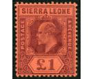 SG85. 1903 £1 Purple/red. Brilliant fresh mint...