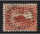 SG32a. 1859 5c Deep red. 'Major re-entry' (R3/8). Superb fine us