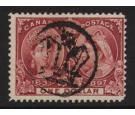 SG136. 1897 Jubilee $1 Lake. Superb used...