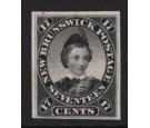 SG PROOF. 1860 17c Plate Proof in black on India paper...