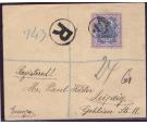 SG21. 1895 Clean Registered Cover to Germany bearing very fine..