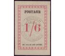 SG46. 1886 1/6 Rose Black Handstamp. Very choice mint...