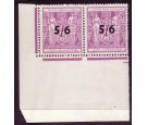 SG F214. 1944 5/6 on 5s 6d lilac. Post Office fresh U/M mint...