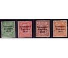 SG67a-70a. 1923 1/2d Green to 2d Orange. Set of 4. Post Office U