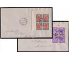 SG118-119. 1919 Two separate envelopes, each cancelled 'KINGSTOW