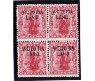 SG A3. 1911 1d Carmine. Post Office fresh U/M mint block of 4...