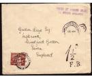 SG C3. 1925 Stampless cover to London with 'White Star' ships...