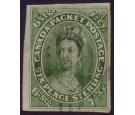 SG12. 1857 7 1/2d Yellow-green. An outstanding used copy...